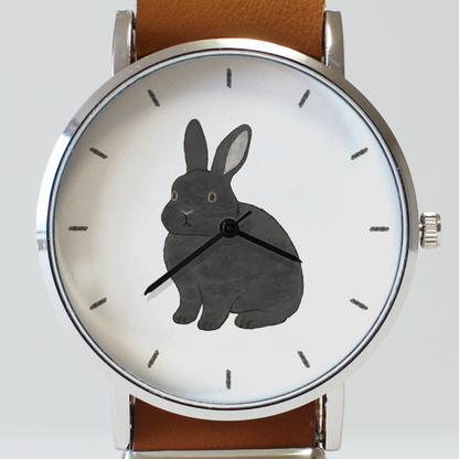 うさぎ（ブラック）立ち耳