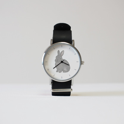 うさぎ（グレー）立ち耳