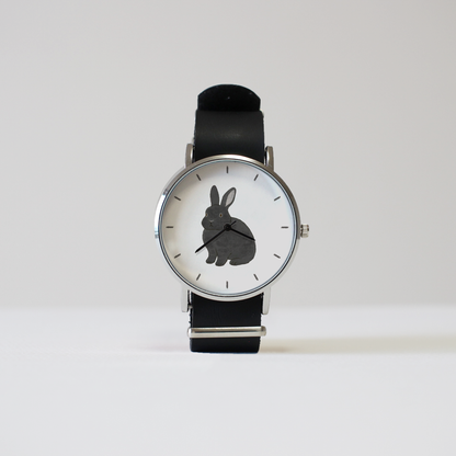 うさぎ（ブラック）立ち耳