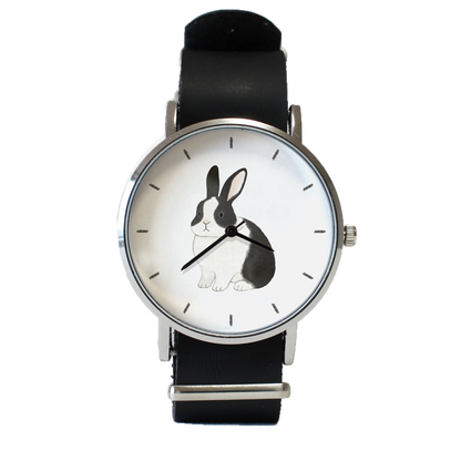 うさぎ（ホワイトブラック）立ち耳