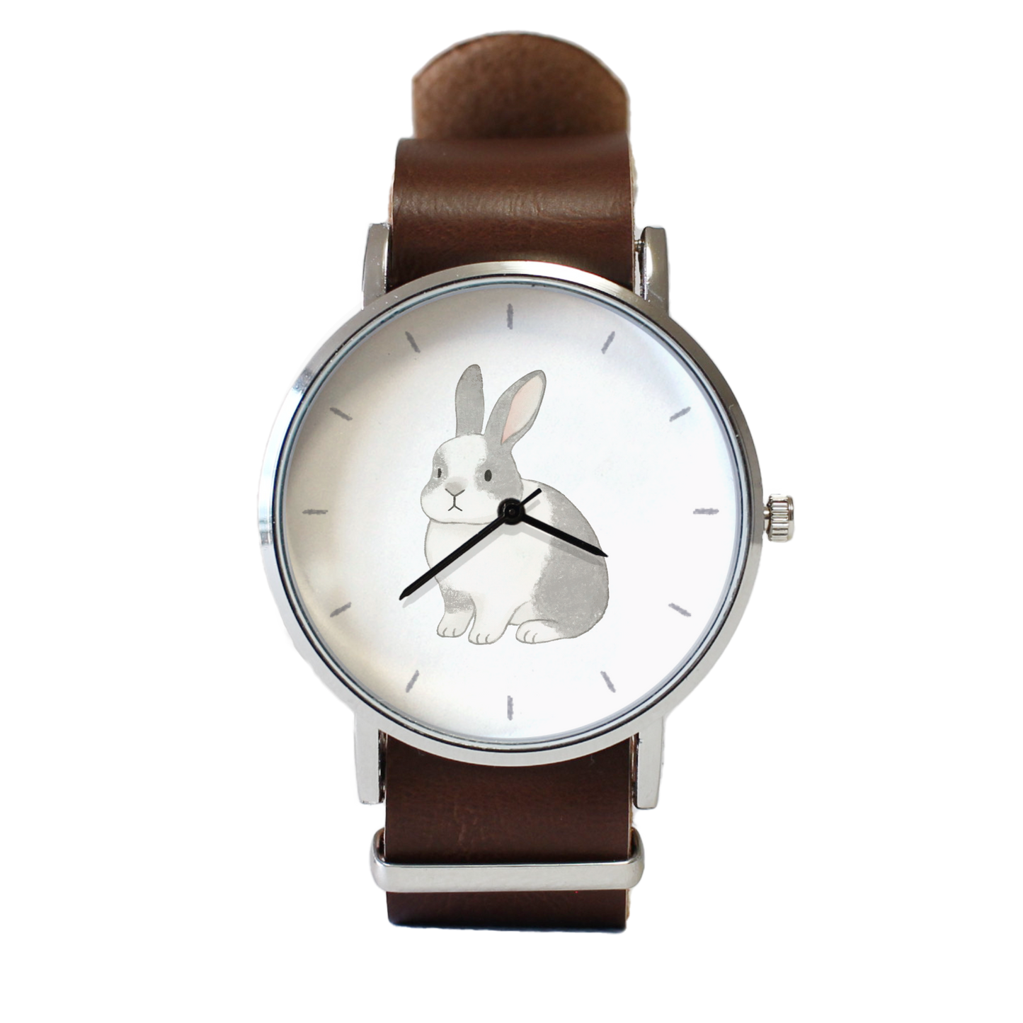 うさぎ（ホワイトグレー）立ち耳