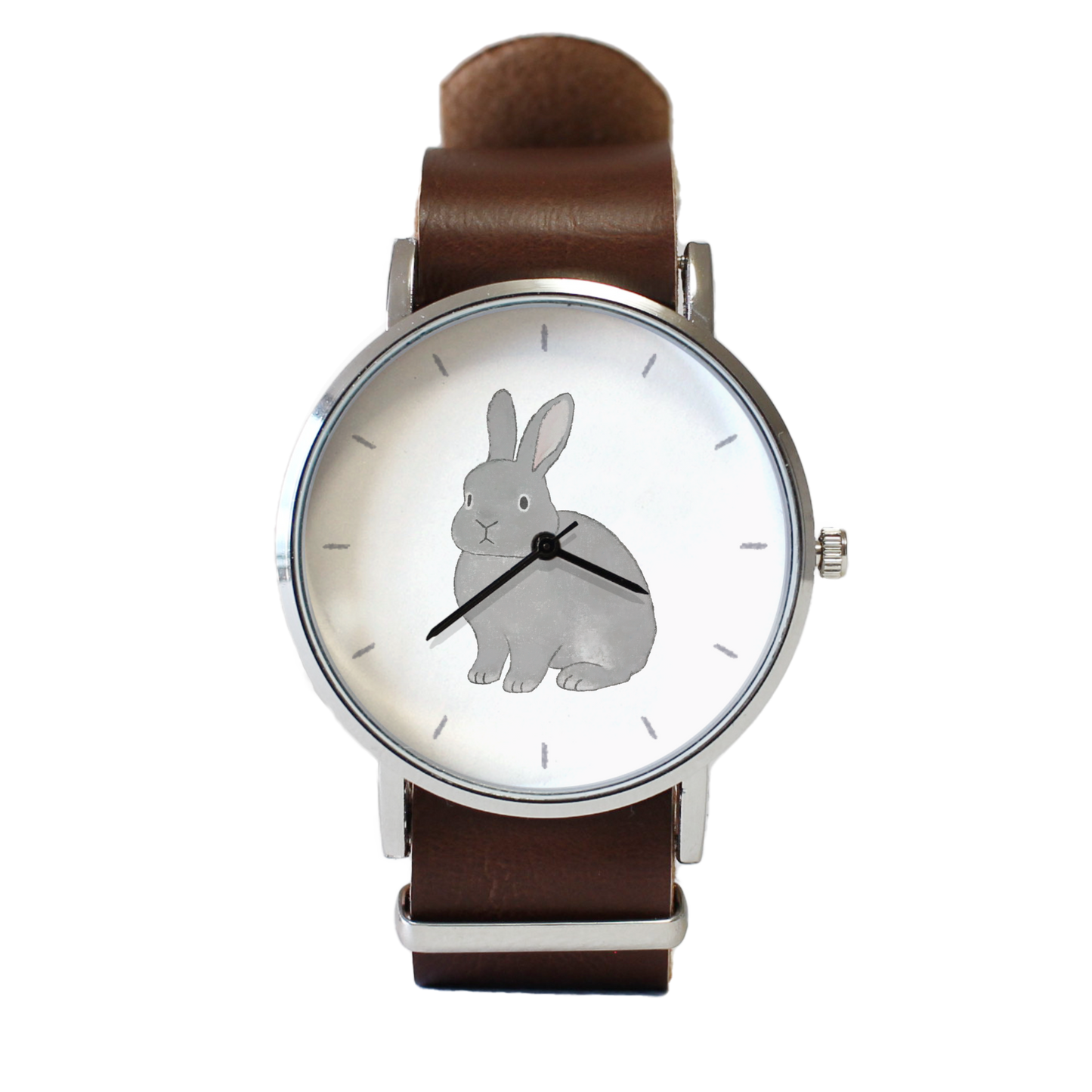 うさぎ（グレー）立ち耳