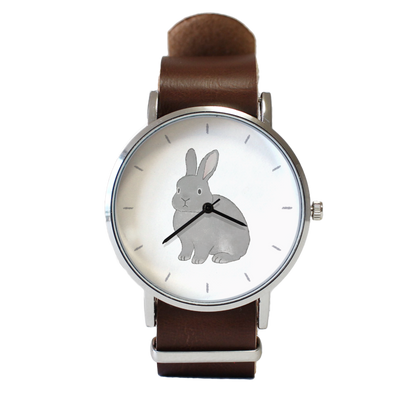 うさぎ（グレー）立ち耳