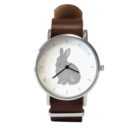 うさぎ（グレー）立ち耳