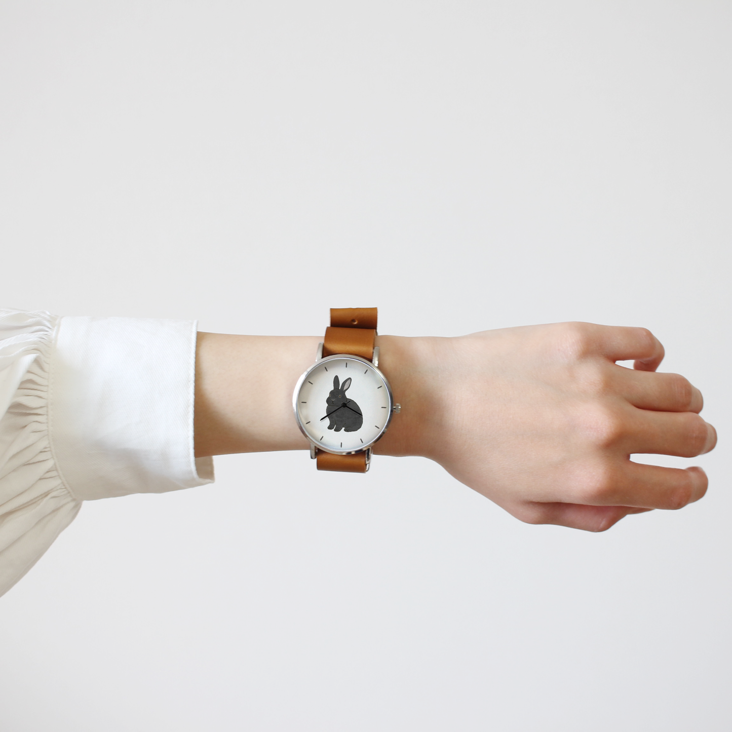 うさぎ（ブラック）立ち耳