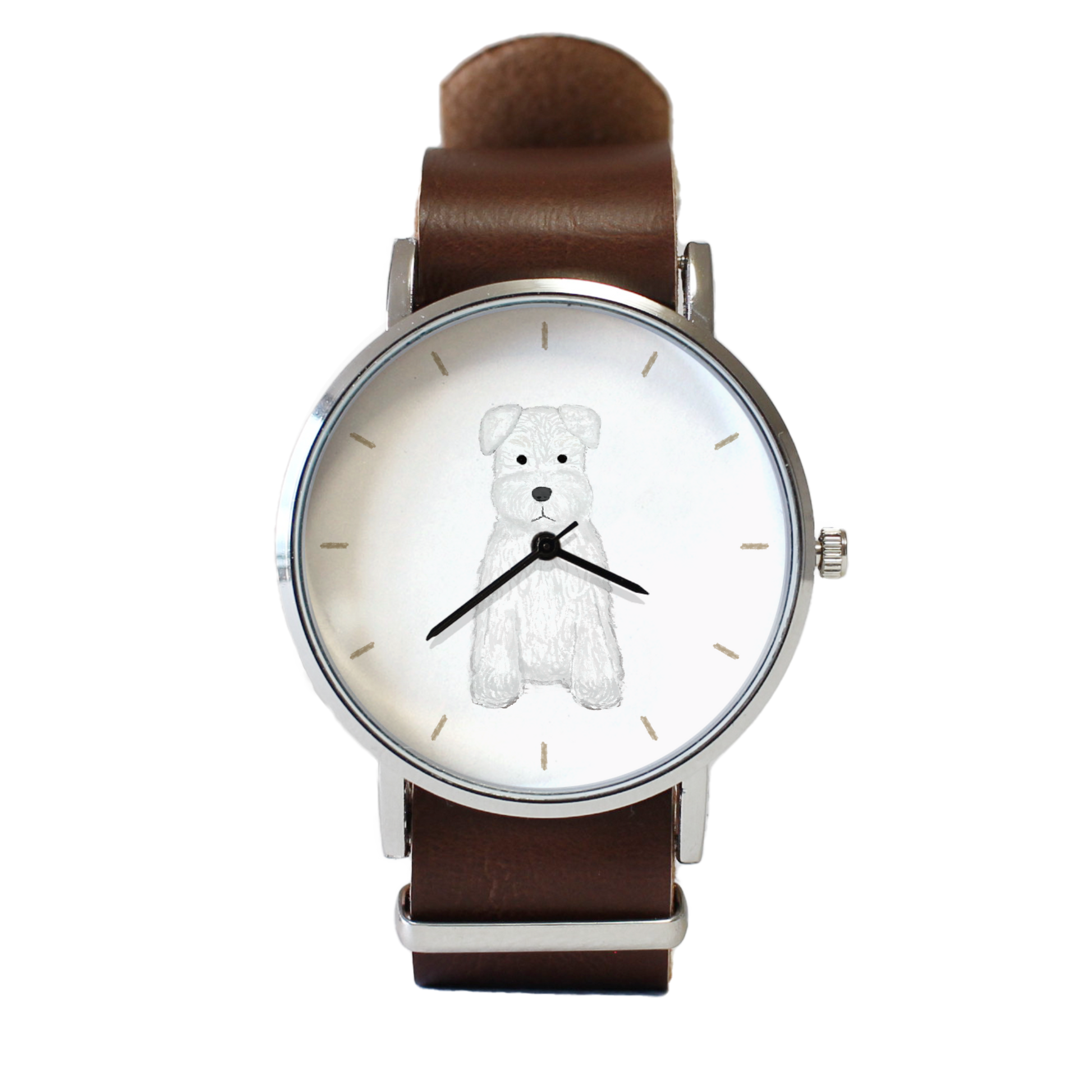 ミニチュアシュナウザー(白)垂れ耳の腕時計 – とけい屋びと。 ミニチュアシュナウザー(白)垂れ耳の腕時計 – とけい屋びと。