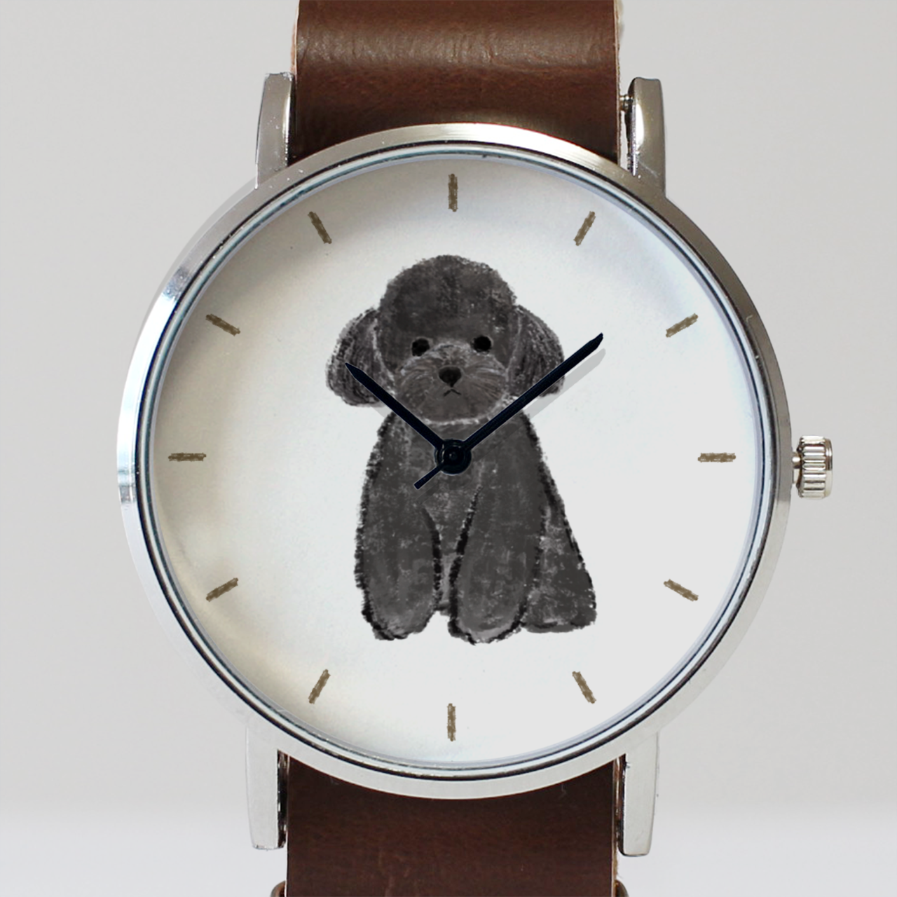 トイプードル(黒)の腕時計 – とけい屋びと。 トイプードル(黒)の腕時計 – とけい屋びと。