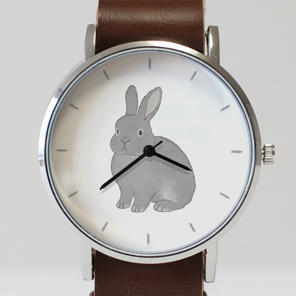 うさぎ（グレー）立ち耳